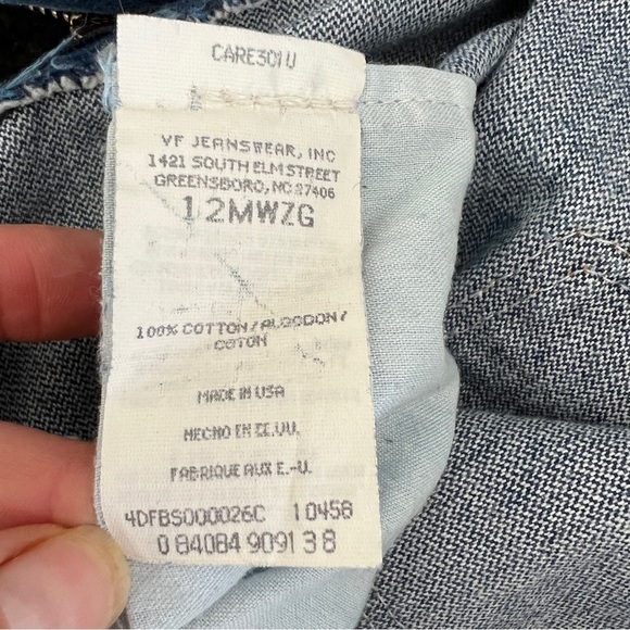 Wrangler Vintage Dark Wash Denim 12MWZG Straight Western Jeans - Picture 9 of 16